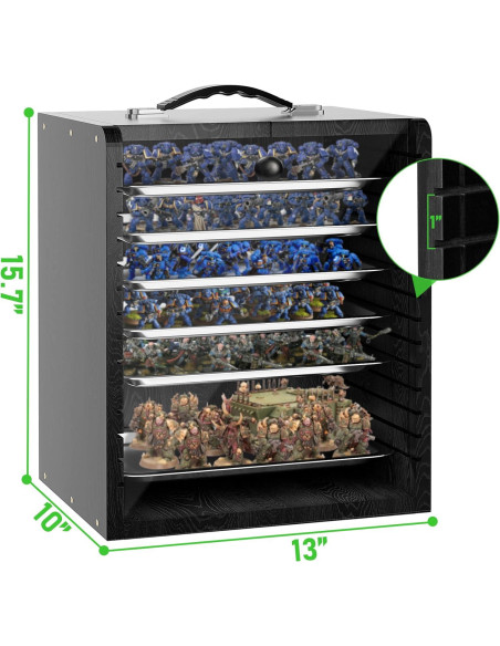 Caja de Almacenamiento WELIDAY para Miniaturas 33x25.4x40.6cm