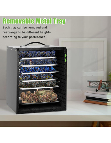 Caja de Almacenamiento WELIDAY para Miniaturas 33x25.4x40.6cm