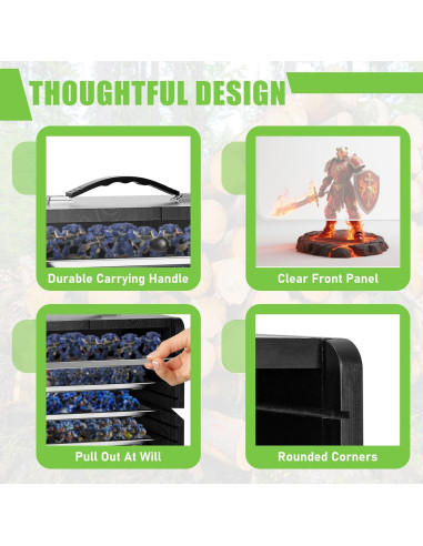 Caja de Almacenamiento WELIDAY para Miniaturas 33x25.4x40.6cm