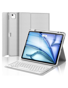 Funda de Teclado FOGARI para iPad Air 13" M2/M3 2024/2025 Gris