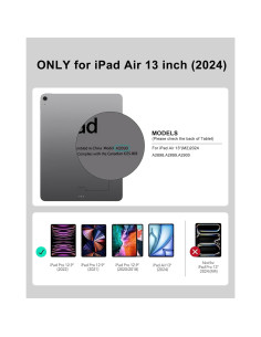 Funda de Teclado FOGARI para iPad Air 13" M2/M3 2024/2025 Gris 2