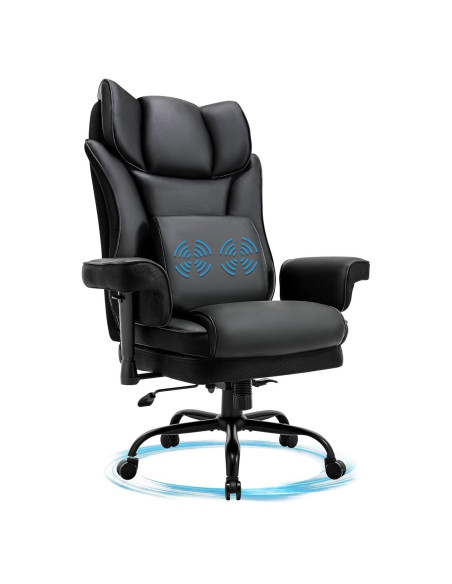 Silla de Oficina Ergonómica BOSMILLER 500lbs Ajustable Masaje