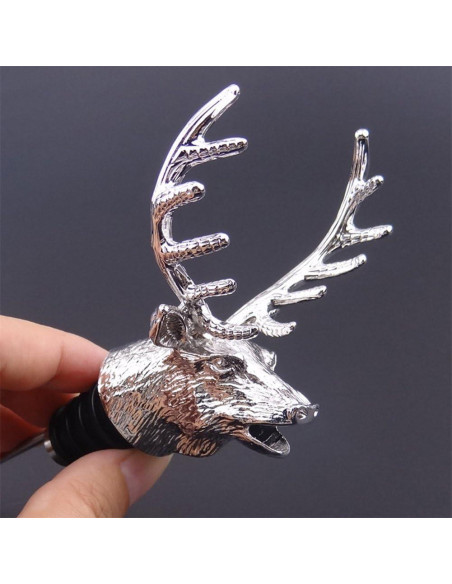 Vertedor de Vino Aireador de Acero Inoxidable Ciervo Jsacemxi