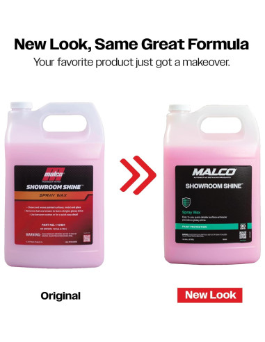 Cera en aerosol Malco Showroom Shine 3.63 kg - 128 Fl Oz