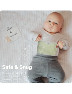 Correa de Abrazo Knirose para Bebés 0-6 Meses Algodón Verde 2