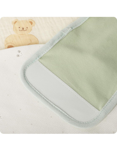 Correa de Abrazo Knirose para Bebés 0-6 Meses Algodón Verde