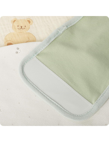 Correa de Abrazo Knirose para Bebés 0-6 Meses Algodón Verde