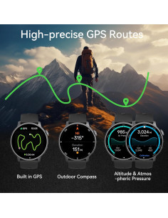 Reloj GPS KPEP R5G Negro 1.43" AMOLED Resistente al Agua 2