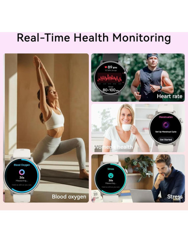 Reloj GPS KPEP R5G Negro 1.43" AMOLED Resistente al Agua