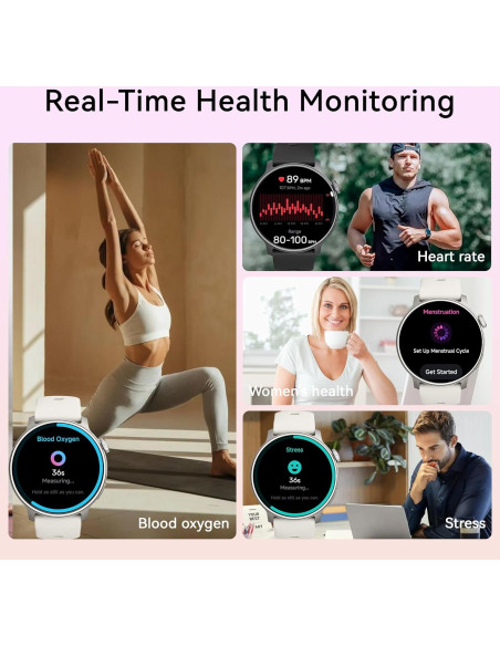 Reloj GPS KPEP R5G Negro 1.43" AMOLED Resistente al Agua