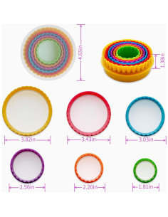 Juego de Cortadores de Galletas Bolonie - 6 Piezas Variadas 2