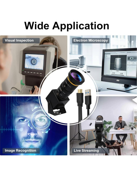 Cámara 4K IFWATER USB 3.0 HDMI 10X Zoom Manual 60fps