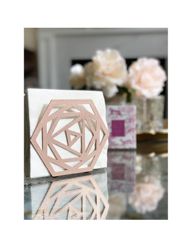 Soporte de Servilletas Vertical Chez JuJu Oro Rosa Acero Inoxidable