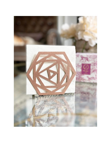 Soporte de Servilletas Vertical Chez JuJu Oro Rosa Acero Inoxidable