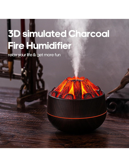 Difusor de Aromaterapia Rican e10c36e0 300ml USB Negro Difusor de Aromaterapia Rican e10c36e0 300ml USB Negro