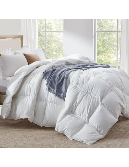 Edredón King Globon de Plumas Ultra Suave 700 Relleno Blanco