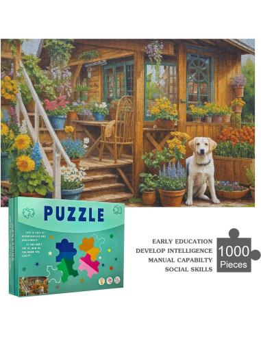 Rompecabezas de Madera 1000 Piezas Montañas Flotantes 75x50cm