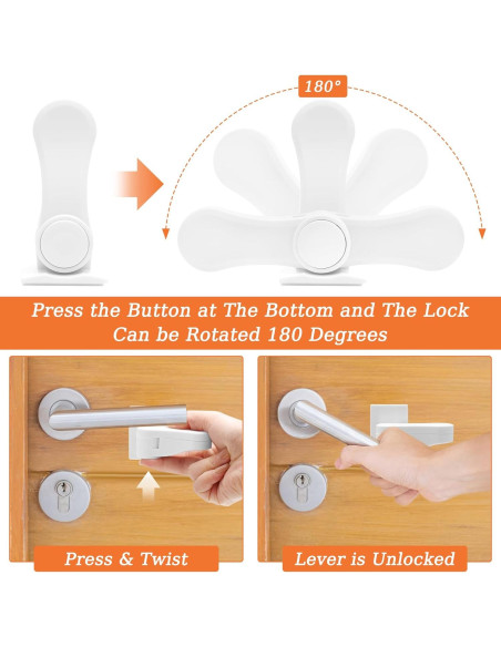 Cerradura de Puerta a Prueba de Niños Coolrunner - Fácil Instalación