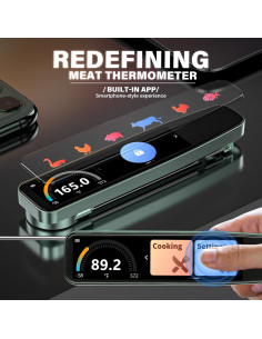 Termómetro Digital de Carne Inteligente Temp-OS 3.8" HD 2