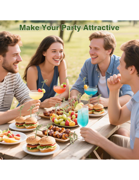 200 Palillos de Cóctel de Bambú con Nudo 15.24 cm - DOUDOULE