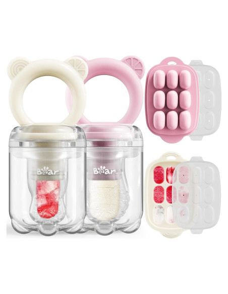 Combo Alimentador de Frutas Bear Baby + Bandeja Congelador