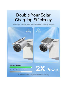 Baseus Kit Solar de 2 Cámaras de Seguridad Inalámbricas 3K 2