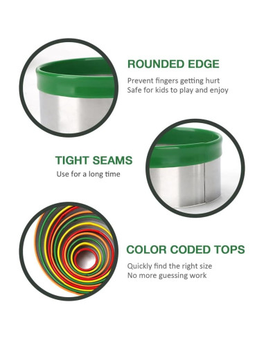 Conjunto de Cortadores de Galletas Redondos Alimat PluS 12 Pzs