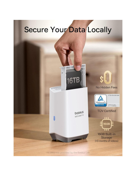 Baseus Kit Solar de 2 Cámaras de Seguridad Inalámbricas 3K