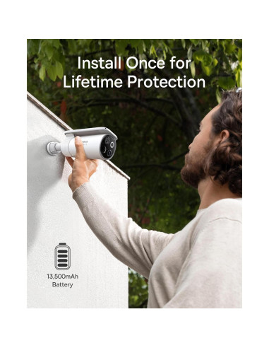 Baseus Kit Solar de 2 Cámaras de Seguridad Inalámbricas 3K