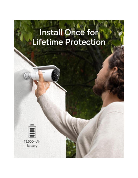 Baseus Kit Solar de 2 Cámaras de Seguridad Inalámbricas 3K