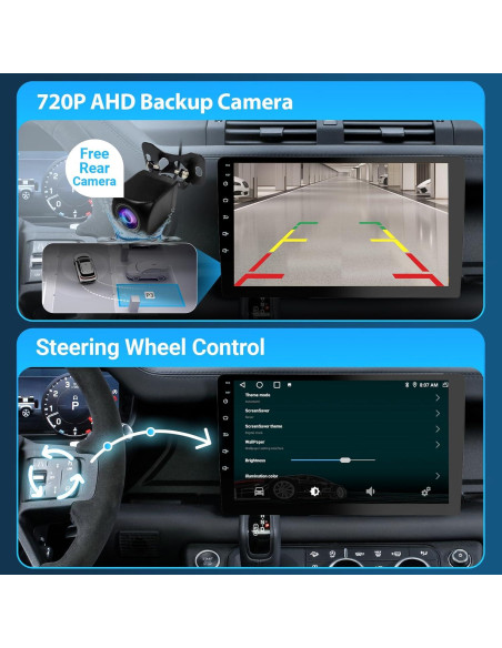 Estéreo de Coche Double Din Haudio para Honda Civic 2001-2005 - Pantalla Táctil HD 9" con CarPlay, Bluetooth, Cámara de Reversa