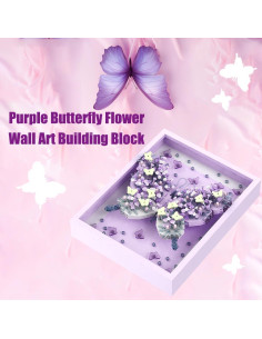 Juego de Bloques de Construcción Mariposa Púrpura BDYDT 2000 Piezas 2