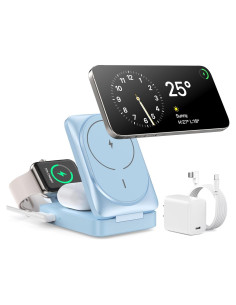 Cargador Inalámbrico 3 en 1 Qi2 15W MagSafe para iPhone