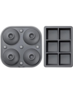 Bandejas de Hielo de Silicona Samuelworld - Combo 4 Esferas y 6 Cubos 2