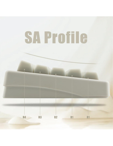 Juego de Teclas PBT Tsung - 142 Teclas Jade Blanco SA