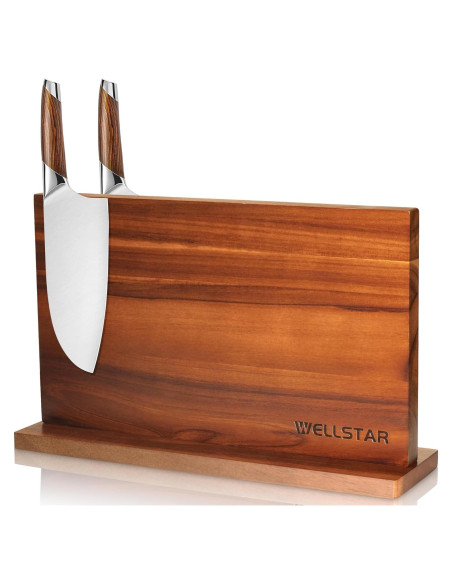 Soporte Magnético para Cuchillos WELLSTAR Acacia 40.6x25.4cm