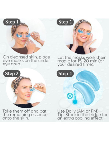 Parche para Ojos Hialurónico BLOOMORA - 30 Pares