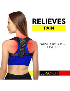 Corrector de Postura LERAMED Ajustable Unisex para Espalda 2
