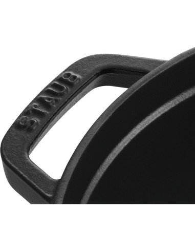 Asador Redondo STAUB de Hierro Fundido 12.6L Negro