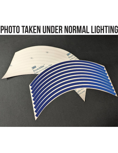 Rayas Reflectantes Azules 3M para Rines de 43 cm - Juego Completo