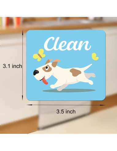 Imán Limpio/Sucio Umtiti 8.89x7.87cm Doble Cara Perro