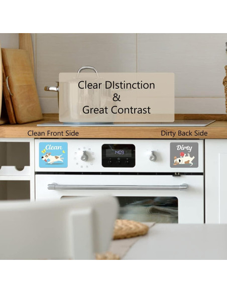 Imán Limpio/Sucio Umtiti 8.89x7.87cm Doble Cara Perro