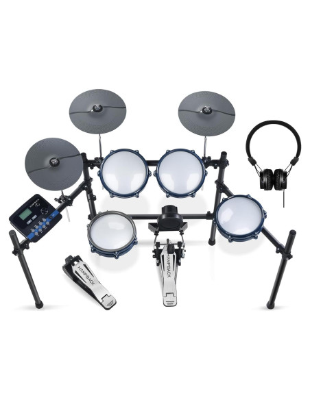 Batería Eléctrica HAMPBACK ACE-301 con Pads de Malla Silenciosos