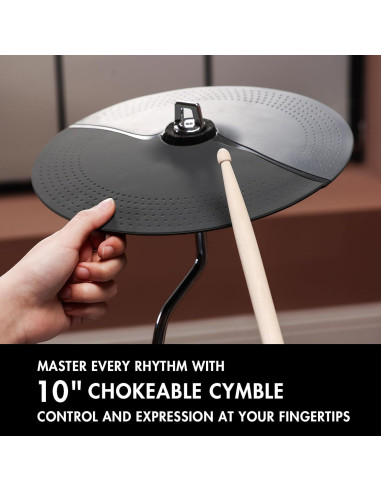 Batería Eléctrica HAMPBACK ACE-301 con Pads de Malla Silenciosos