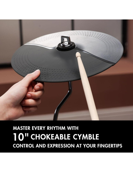 Batería Eléctrica HAMPBACK ACE-301 con Pads de Malla Silenciosos