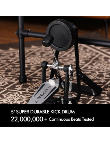 Batería Eléctrica HAMPBACK ACE-301 con Pads de Malla Silenciosos