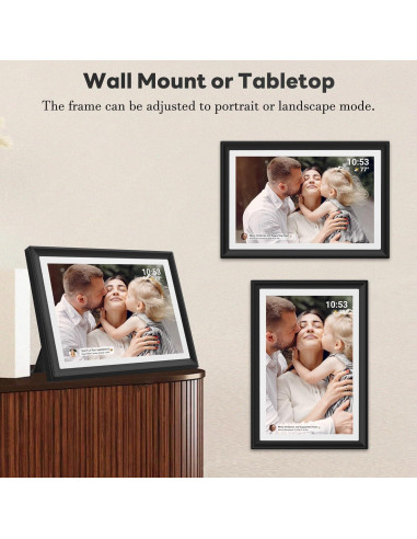 Marco de Fotos Digital REUMAR 10.1" WiFi 32GB Pantalla IPS