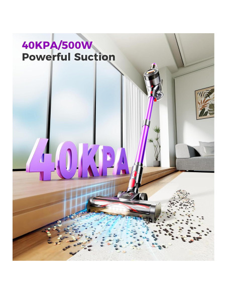 Aspiradora Inalámbrica VIAFLY V16PRO-3 500W 40KPA 60Min