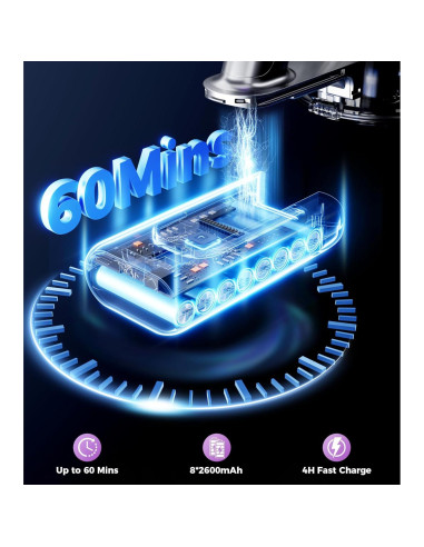 Aspiradora Inalámbrica VIAFLY V16PRO-3 500W 40KPA 60Min