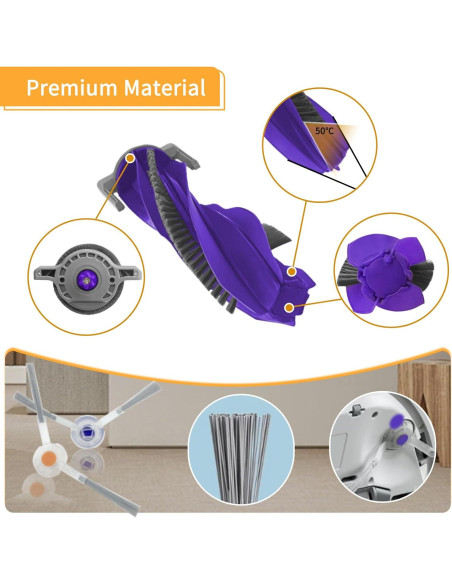 Kit de Repuestos ECOMAID para Aspiradora Narwal Freo X Ultra - 16 Piezas